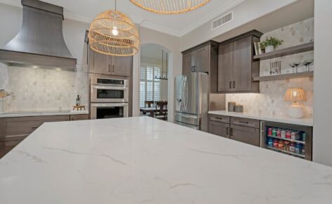 Transitional Kitchen & Fireplace in Phoenix, AZ